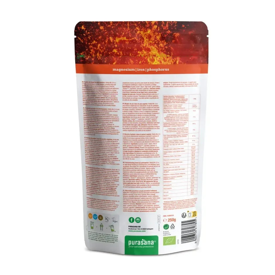 Purasana Vitality mix 2.0 250 gram