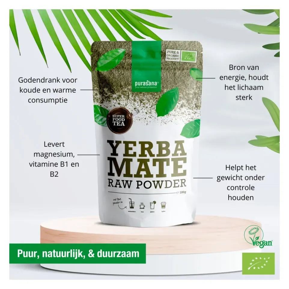 Purasana Yerba mate thee poeder 100 gram