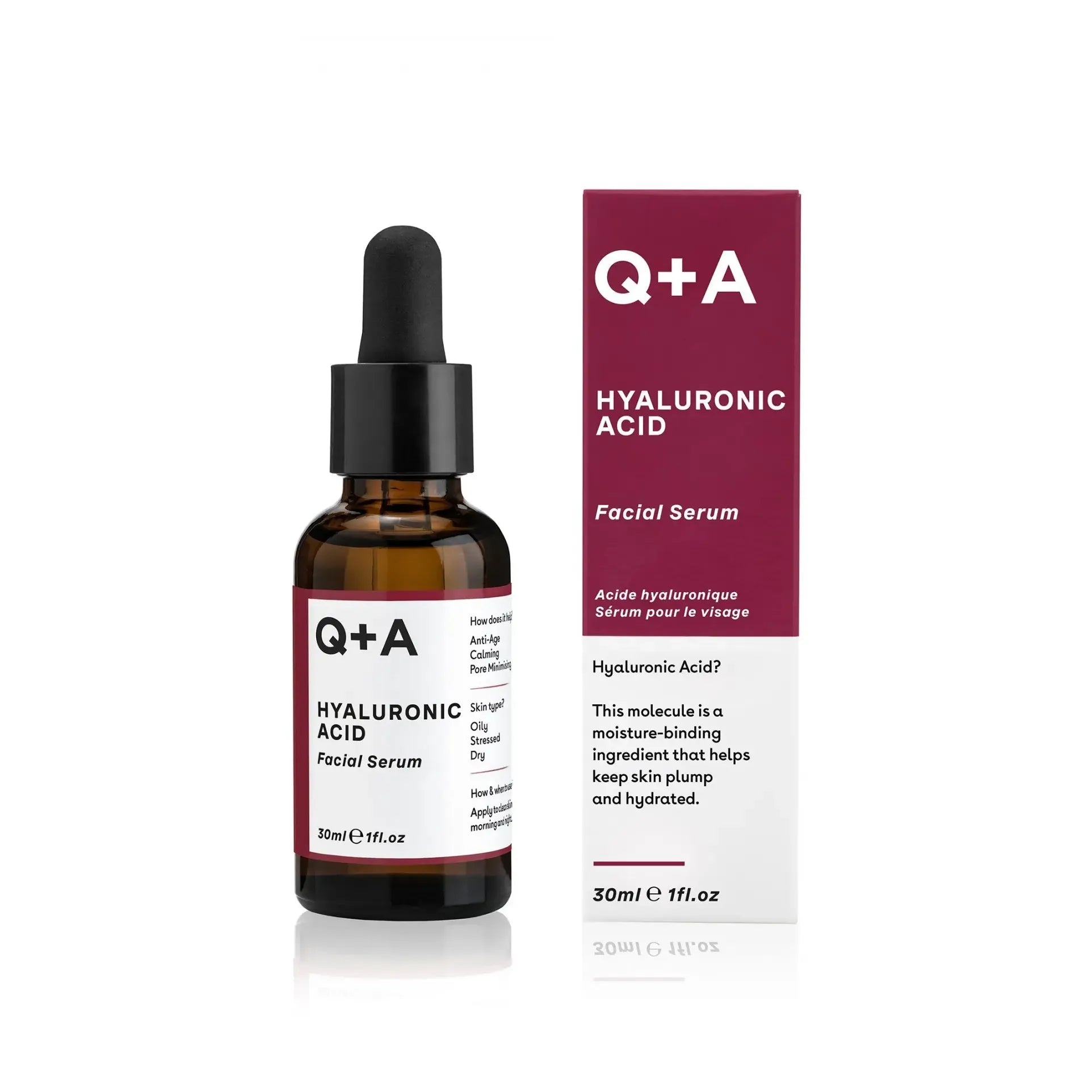 Q+A Hyaluronic acid facial serum 30 ml