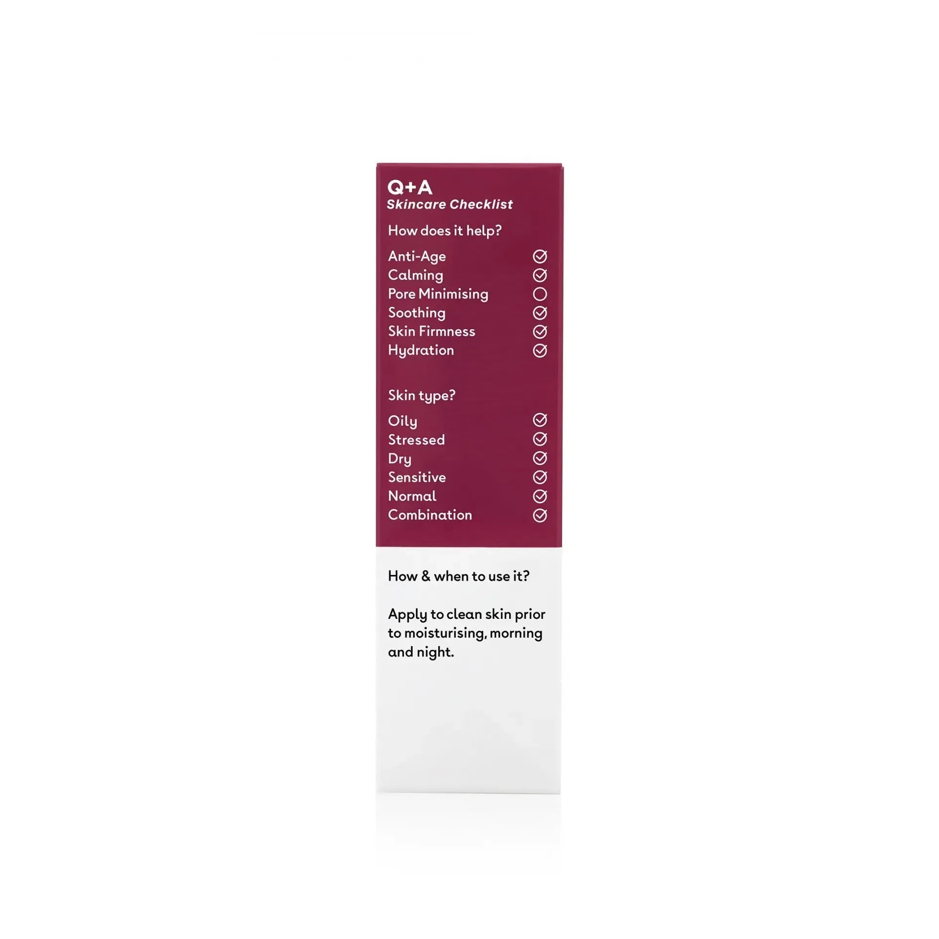 Q+A Hyaluronic acid facial serum 30 ml