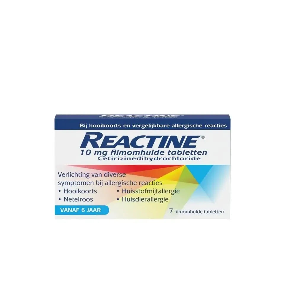 Reactine Anti histaminicum 10 mg 7 tabletten