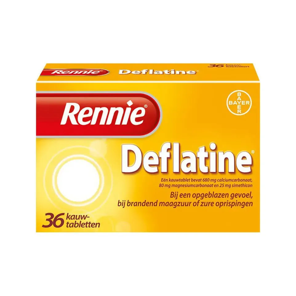 Rennie Deflatine 36 kauwtabletten