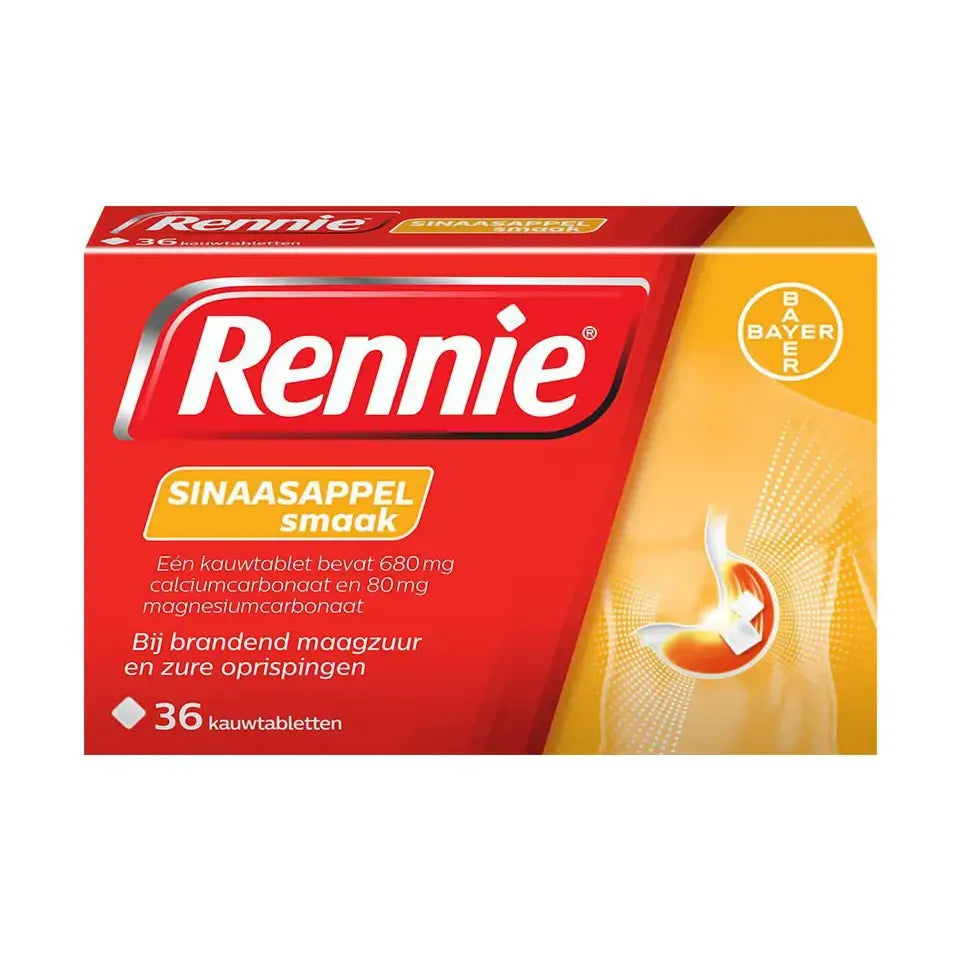 Rennie Sinaasappel 36 kauwtabletten