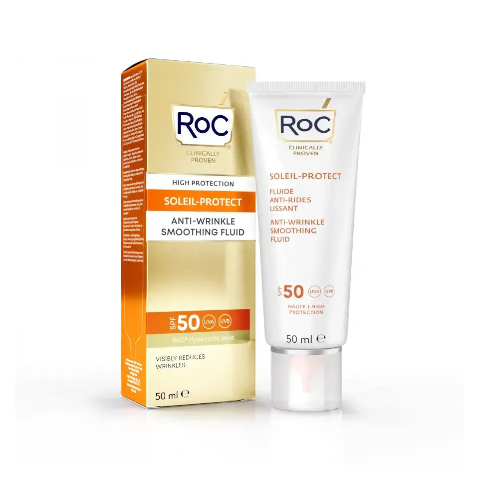 ROC Soleil protect anti wrinkle smoothing fluid SPF50+ 50 ml