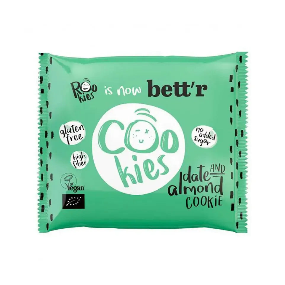 Rookies Cookie date & almond biologisch 40 gram