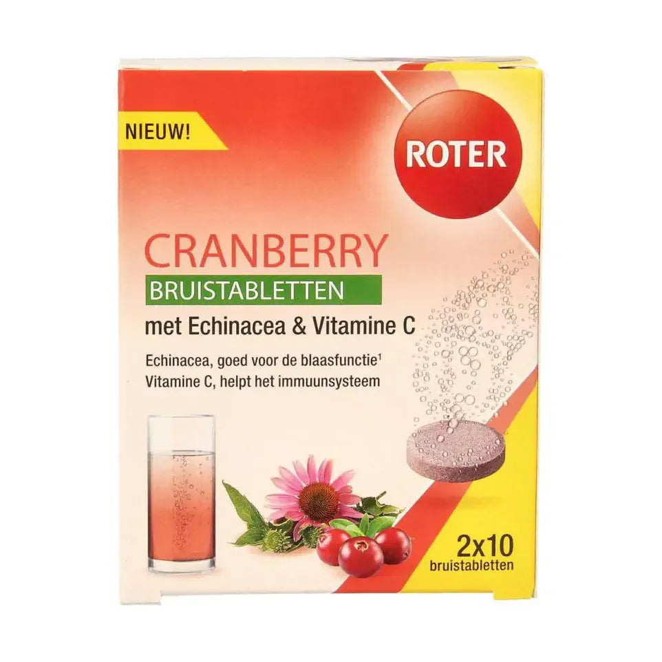 Roter cranberry duopack 20 bruistabletten