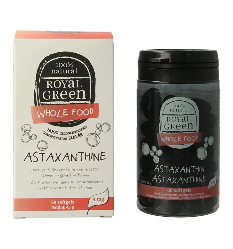 Royal Green Astaxanthine 60 softgels (afbeelding 2)