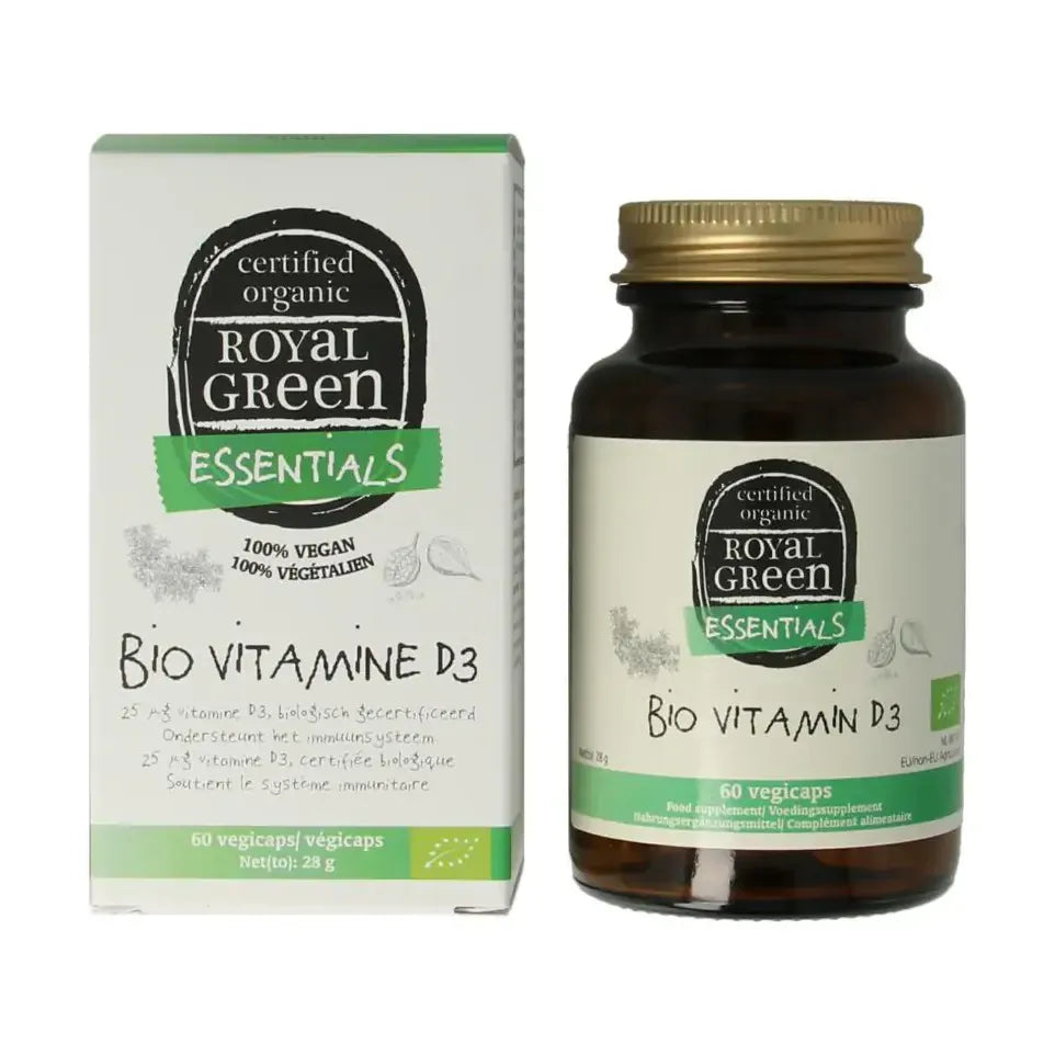 Royal Green Vitamine D3 biologisch 60 capsules