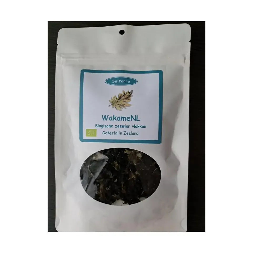 Salterra Wakame zeewier vlokken bio 40 gram