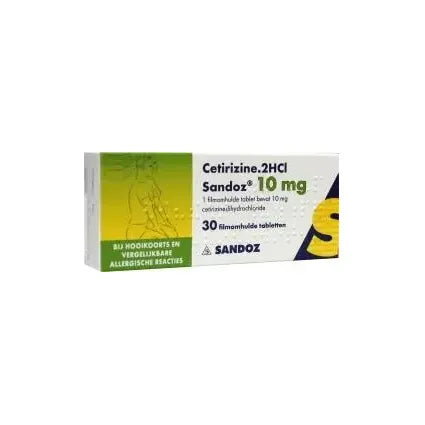 Sandoz Cetirizine 2HCl 10 mg 30 tabletten