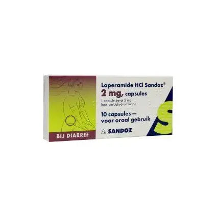 Sandoz Loperamide 2 mg 10 capsules