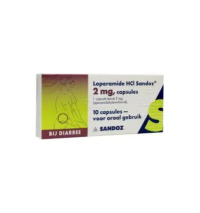 Sandoz Loperamide 2 mg 10 capsules