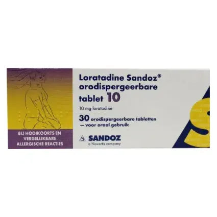 Sandoz Loratadine 10 mg orotaat 30 tabletten
