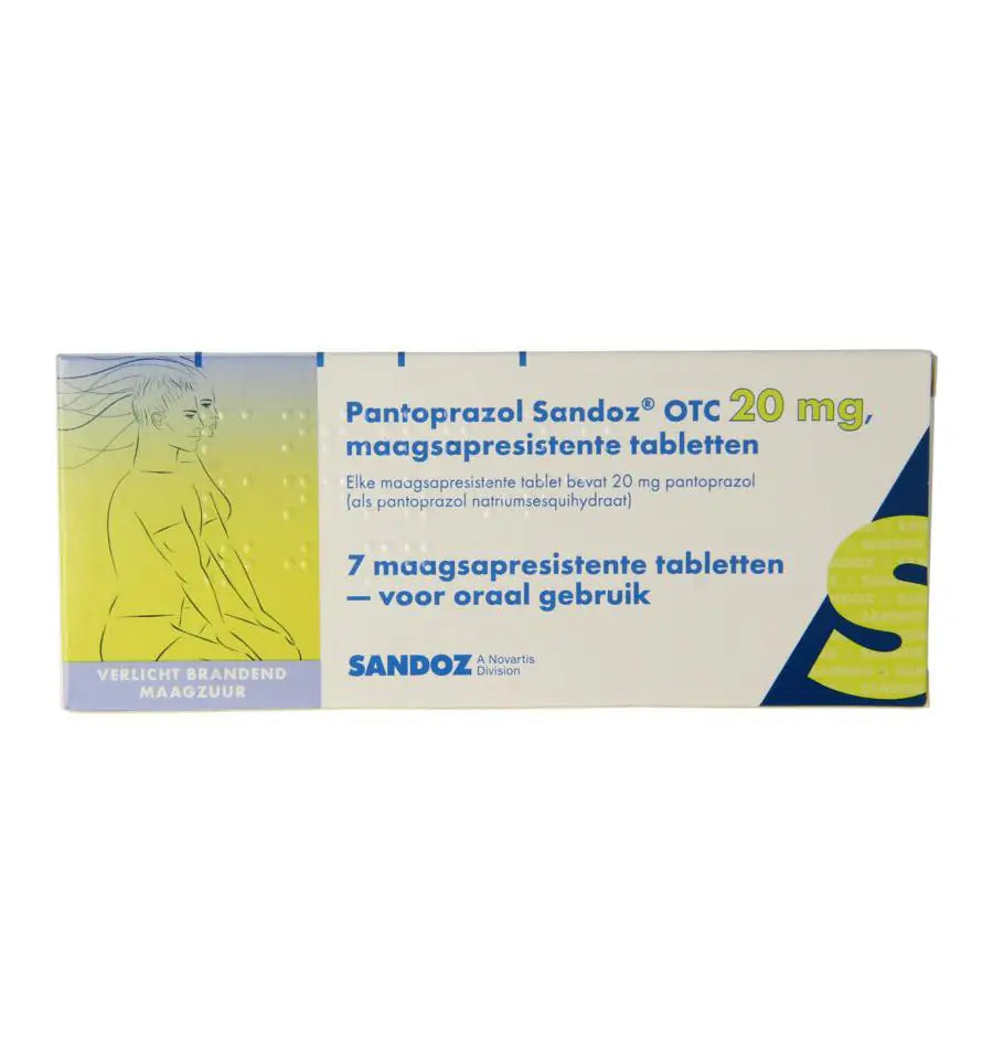 Sandoz Pantoprazol 20 mg 7 tabletten