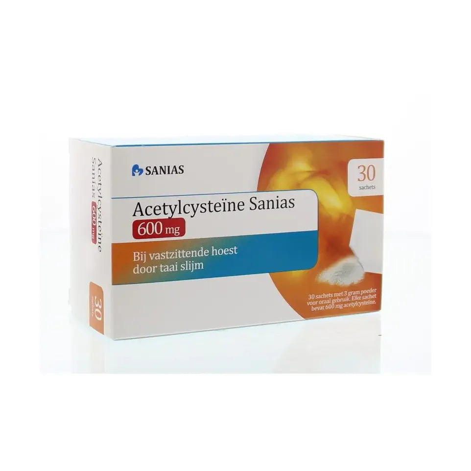 Sanias Acetylcysteine 600 mg 3 gram 30 sachets