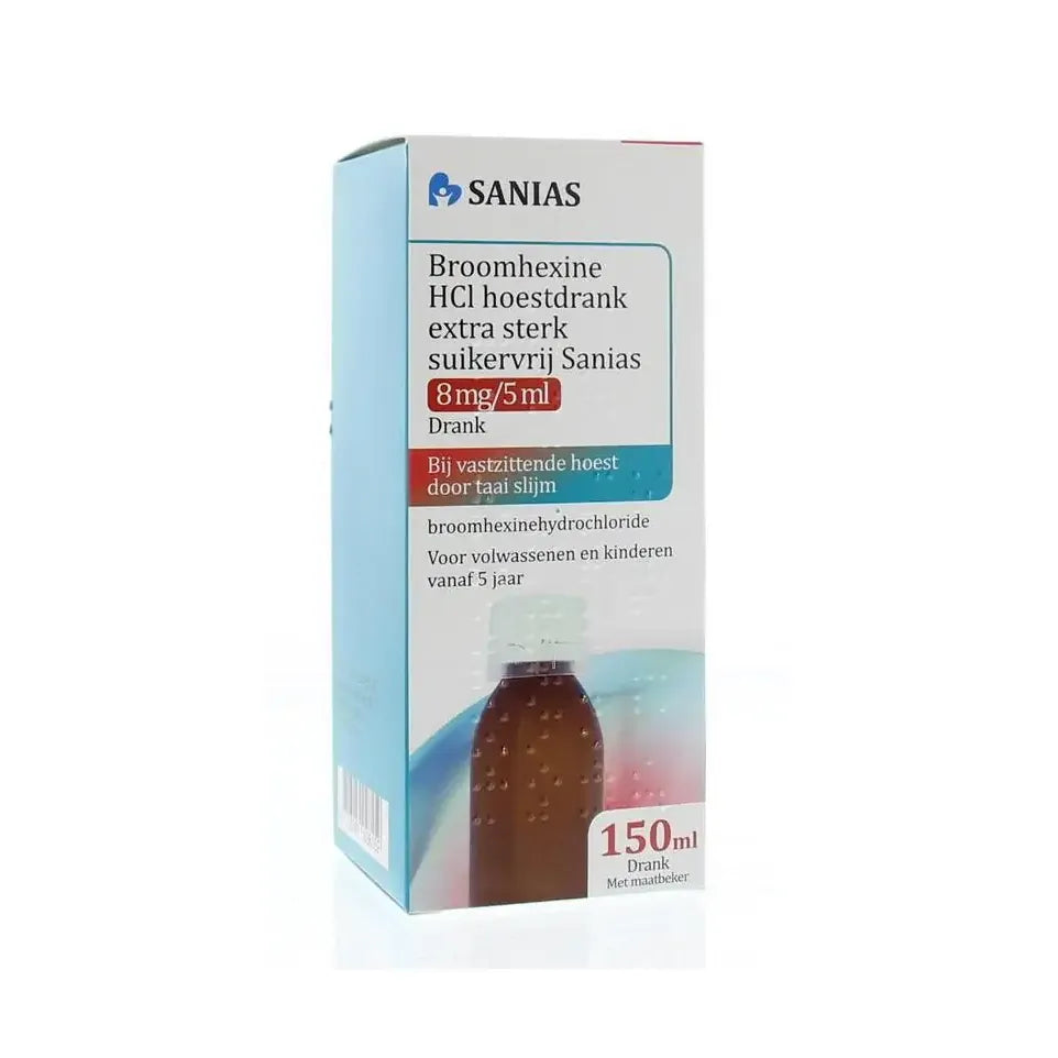 Sanias Broomhexine hoestdrank extra sterk 150 ml