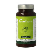 Sanopharm ijzer 10 mg wholefood 30 capsules