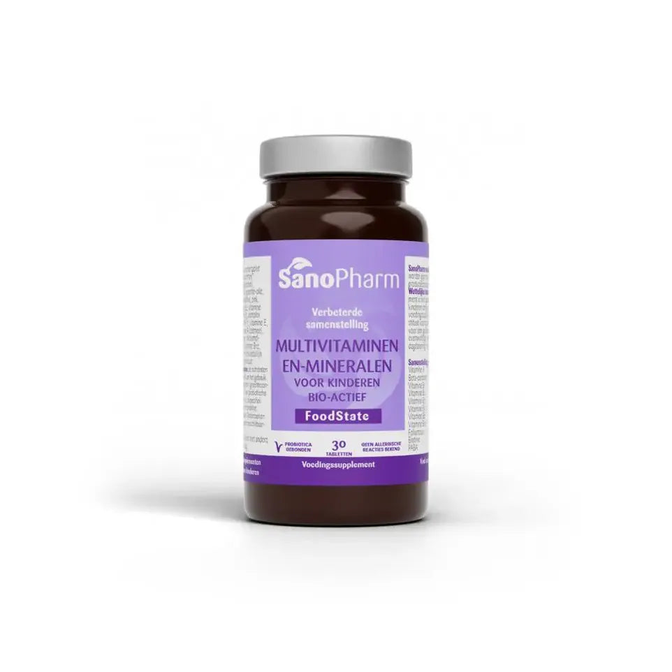 Sanopharm Kindermultivitaminen en mineralen foodstate 30