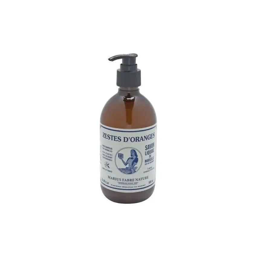 Marius Fabre Nature Marseille zeep sinaasschil met pomp 500 ml