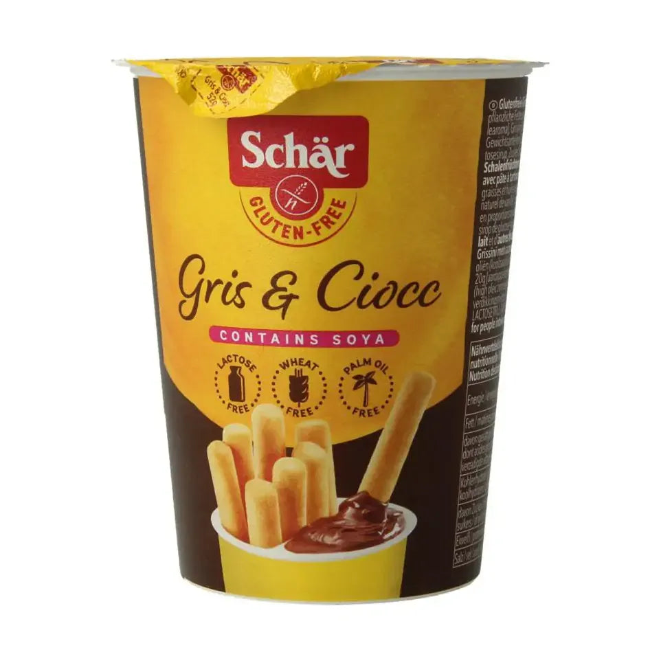 Schar Milly grissini & chocolate sticks 52 gram