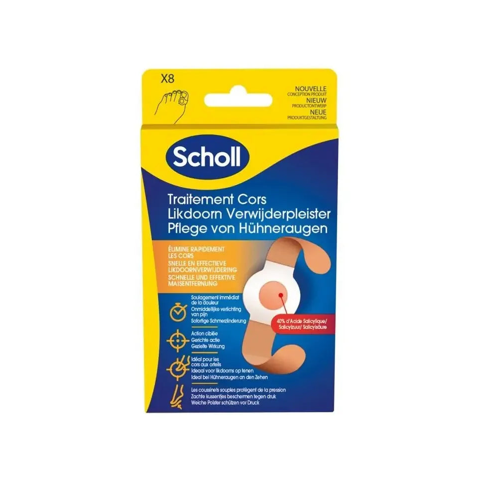 Scholl Eeltverwijderpleister 4 stuks