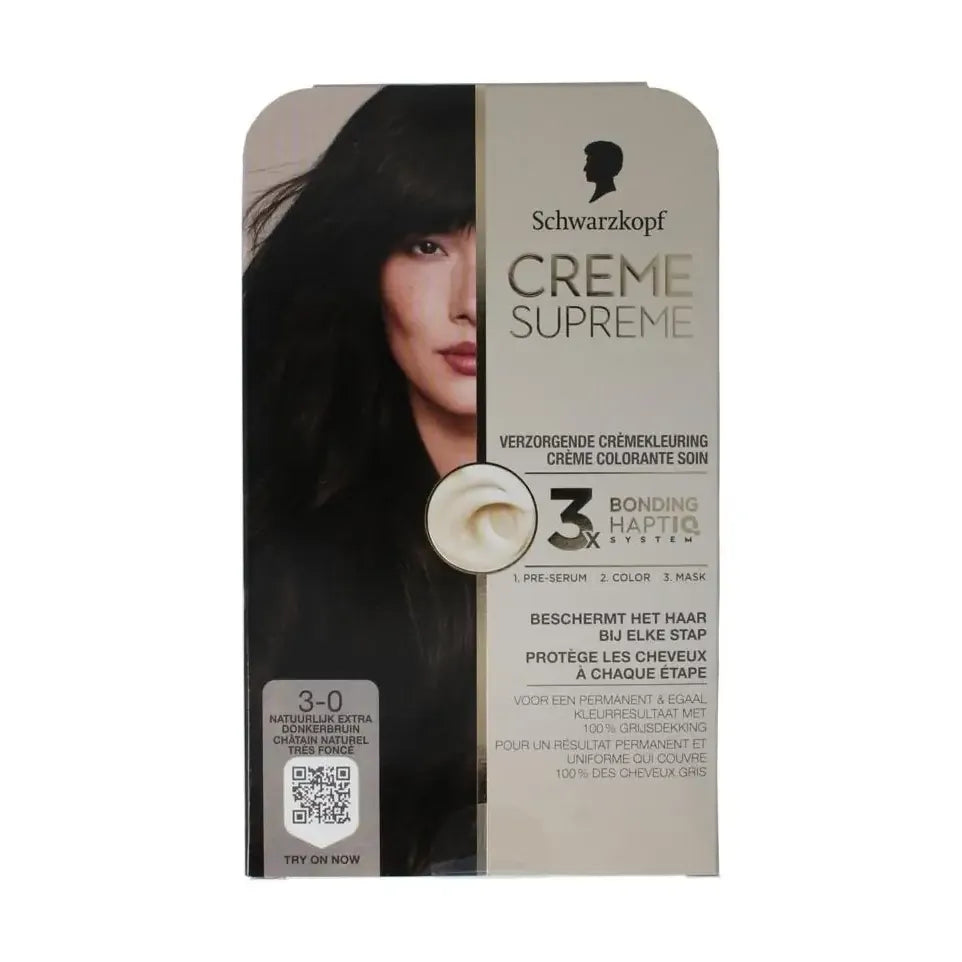 Schwarzkopf Creme supreme 3-0 donker bruin