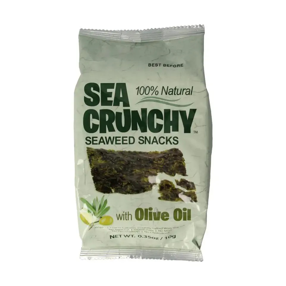 Sea Crunchy Nori zeewier snack met olijf olie 10 gram