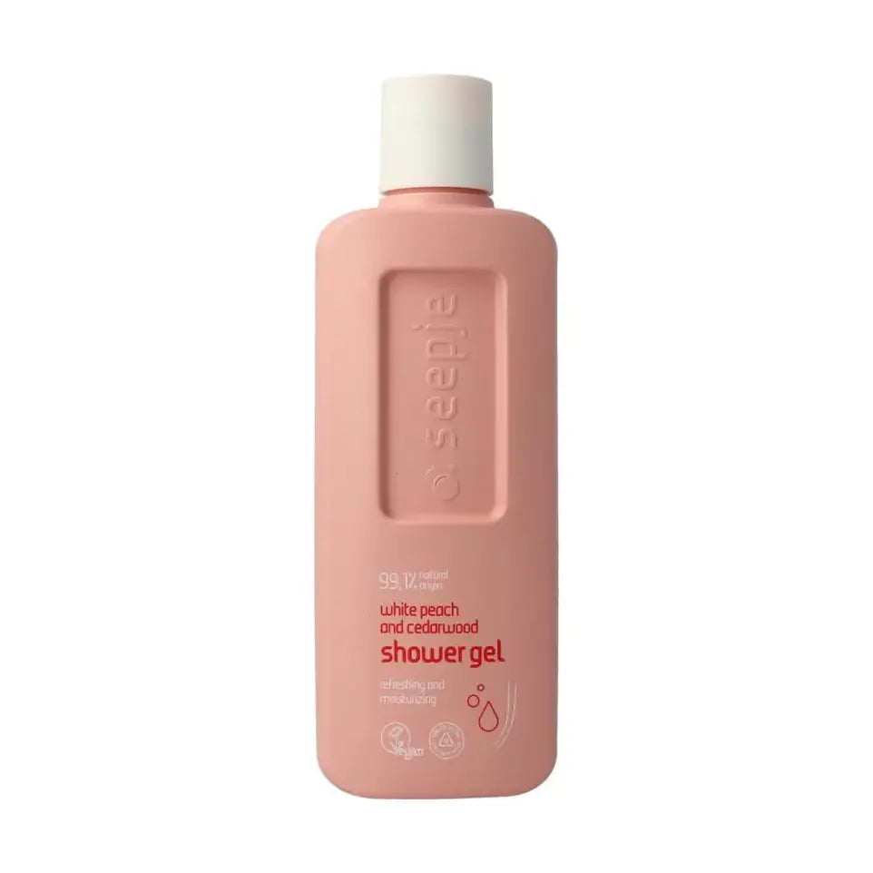 Seepje Showergel white peach and cedarwood 300 ml