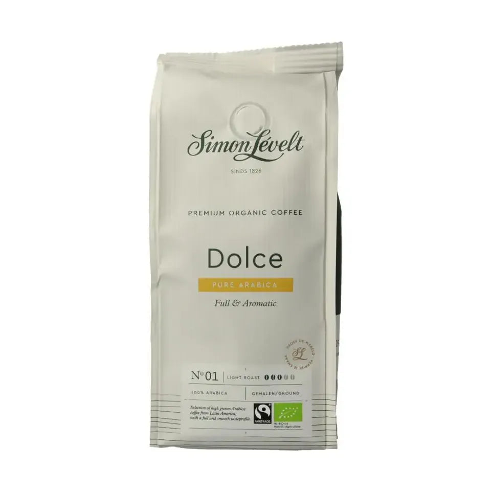 Simon Levelt Cafe organico dolce snelfilter 250 gram