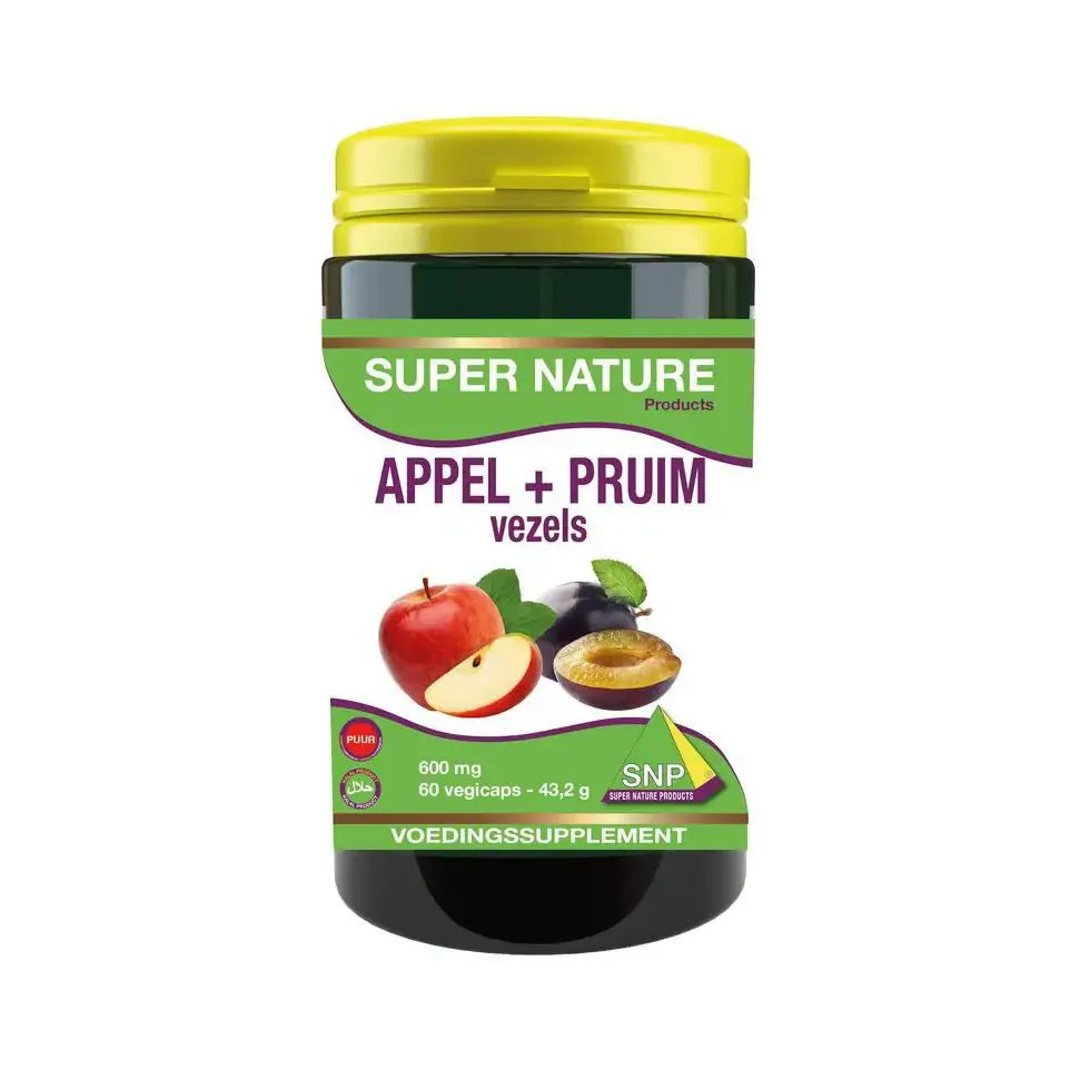 SNP Appel pruim vezels 600 mg puur 60 capsules