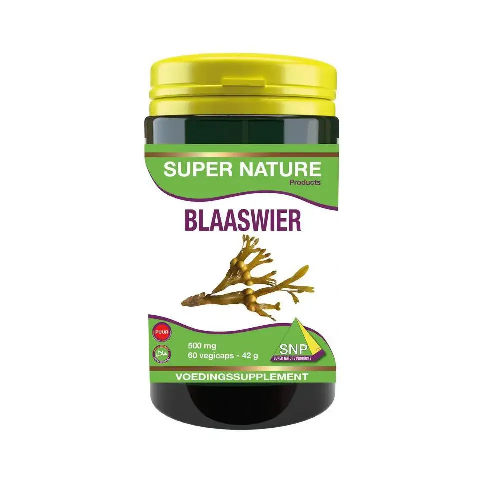 SNP Blaaswier 500 mg puur en 250 mcg jodium 60 capsules