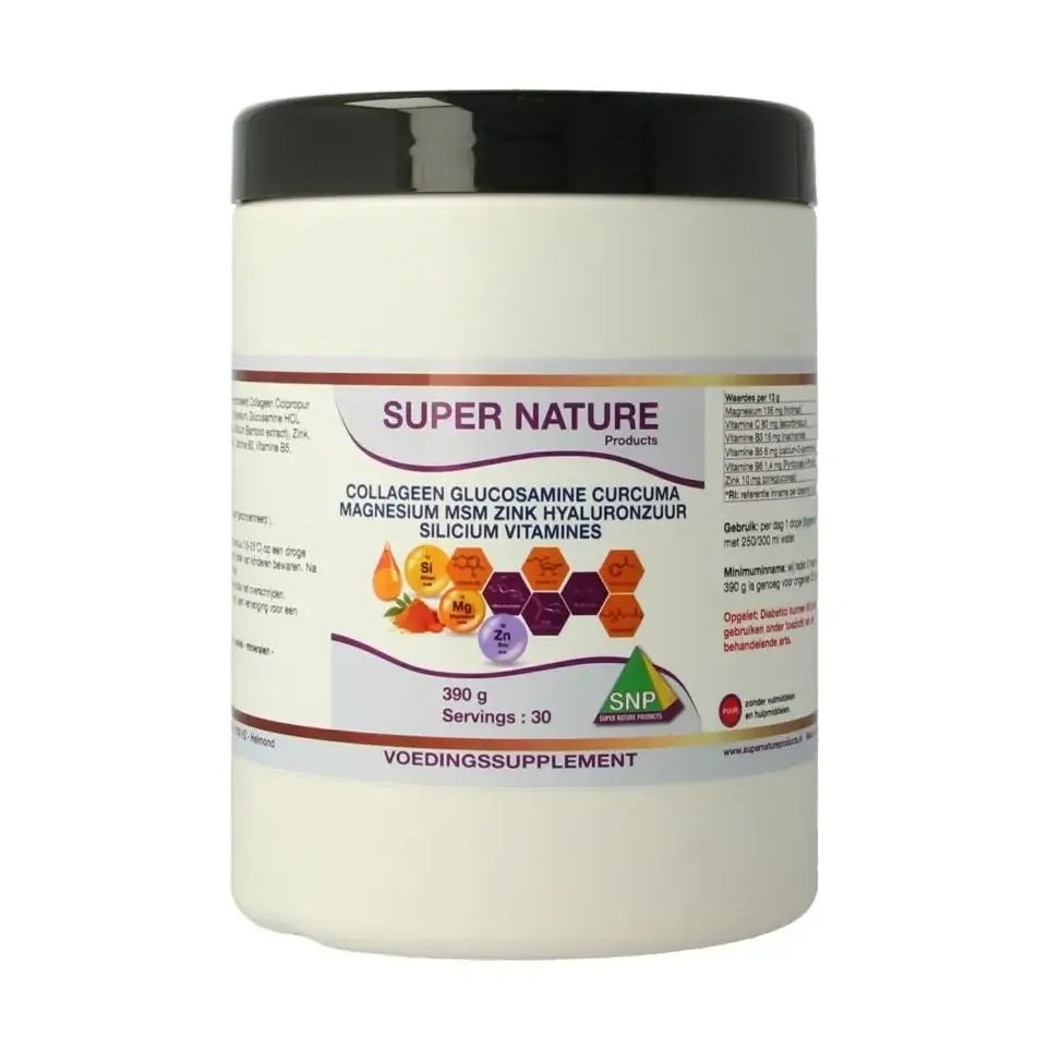 SNP Collageen glucosamine curcuma magnesium MSM 390 gram