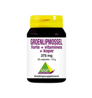 SNP Groenlipmossel forte + vitamines + koper 30 capsules