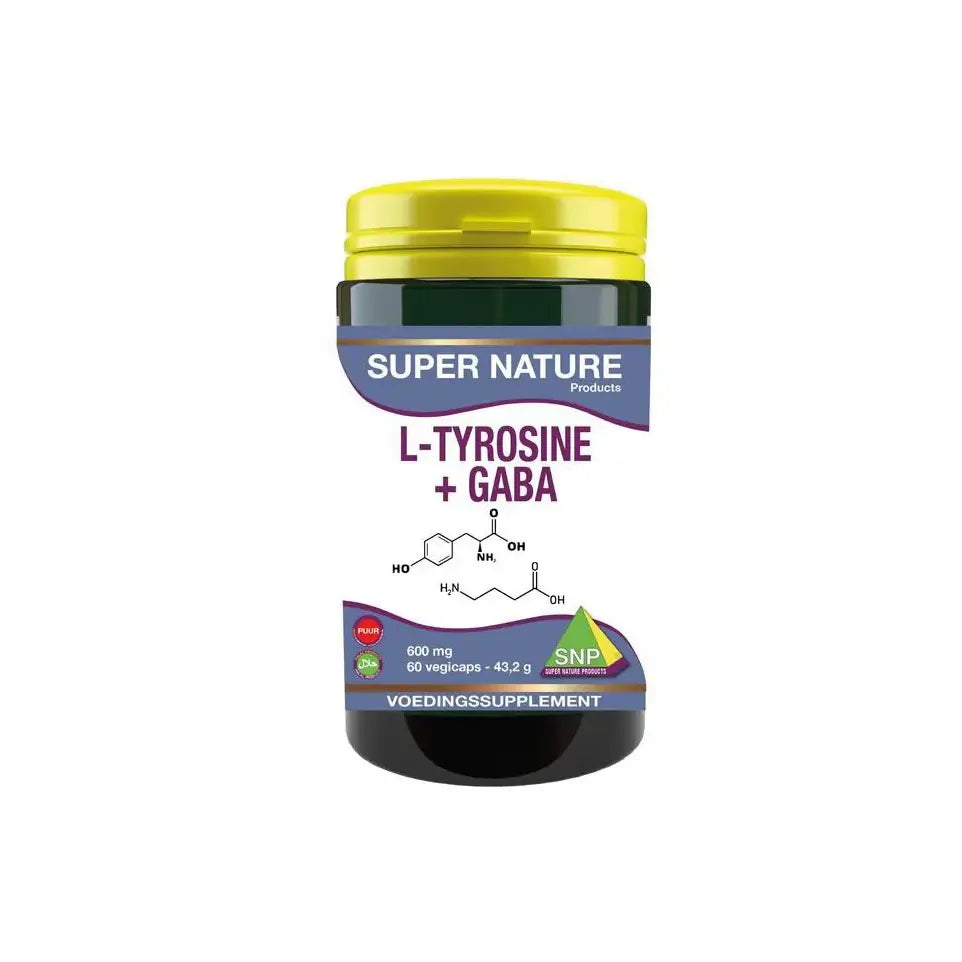 SNP L-Tyrosine + GABA 600 mg puur 60 capsules
