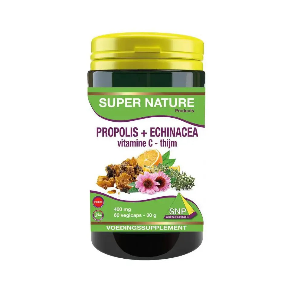 SNP Propolis+echinacea - thijm- vitamine C 400 mg puur 60