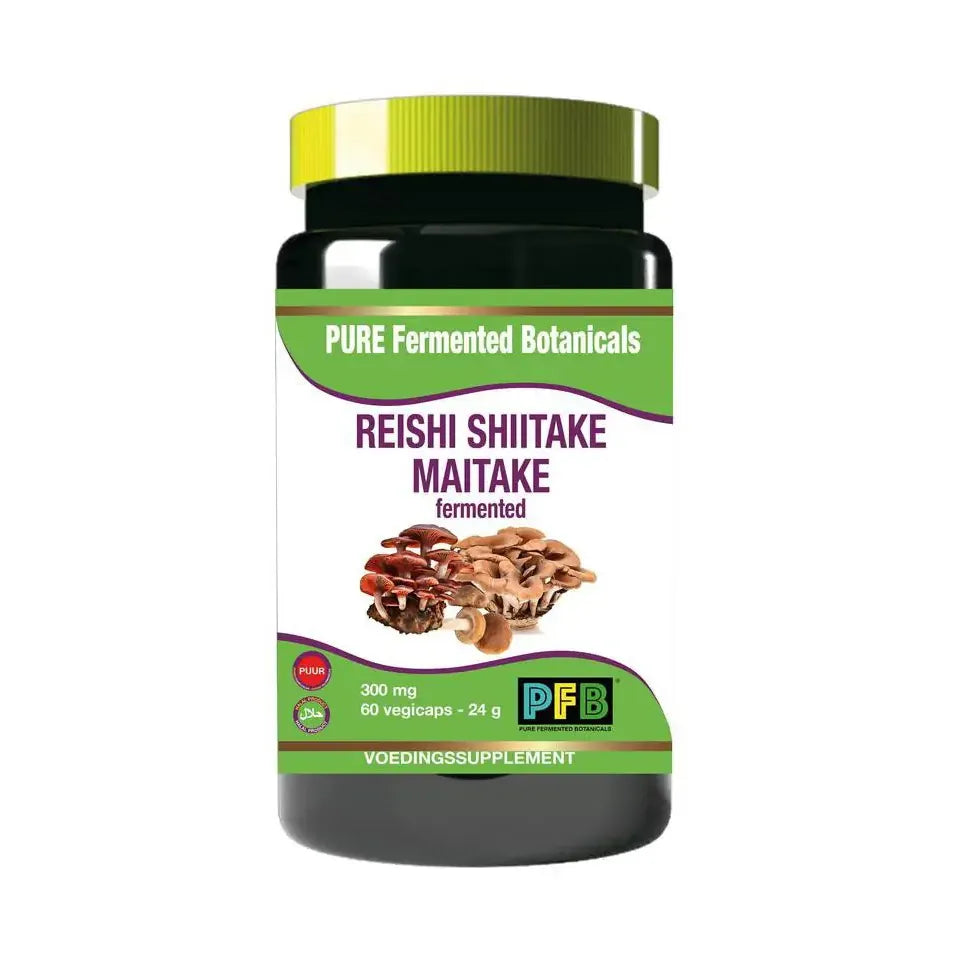 SNP Reishi shiitake maitake fermented 300 mg puur 60 vcaps