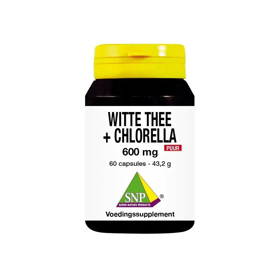 SNP Witte thee + chlorella 600 mg puur 60 capsules