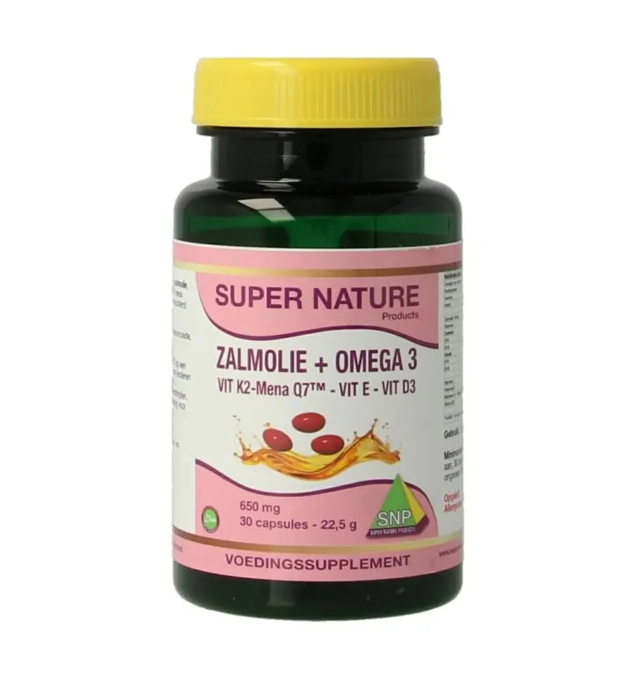SNP Zalmolie & vit. K2 mena Q7 & vit. D3 & vit. E 30 capsules