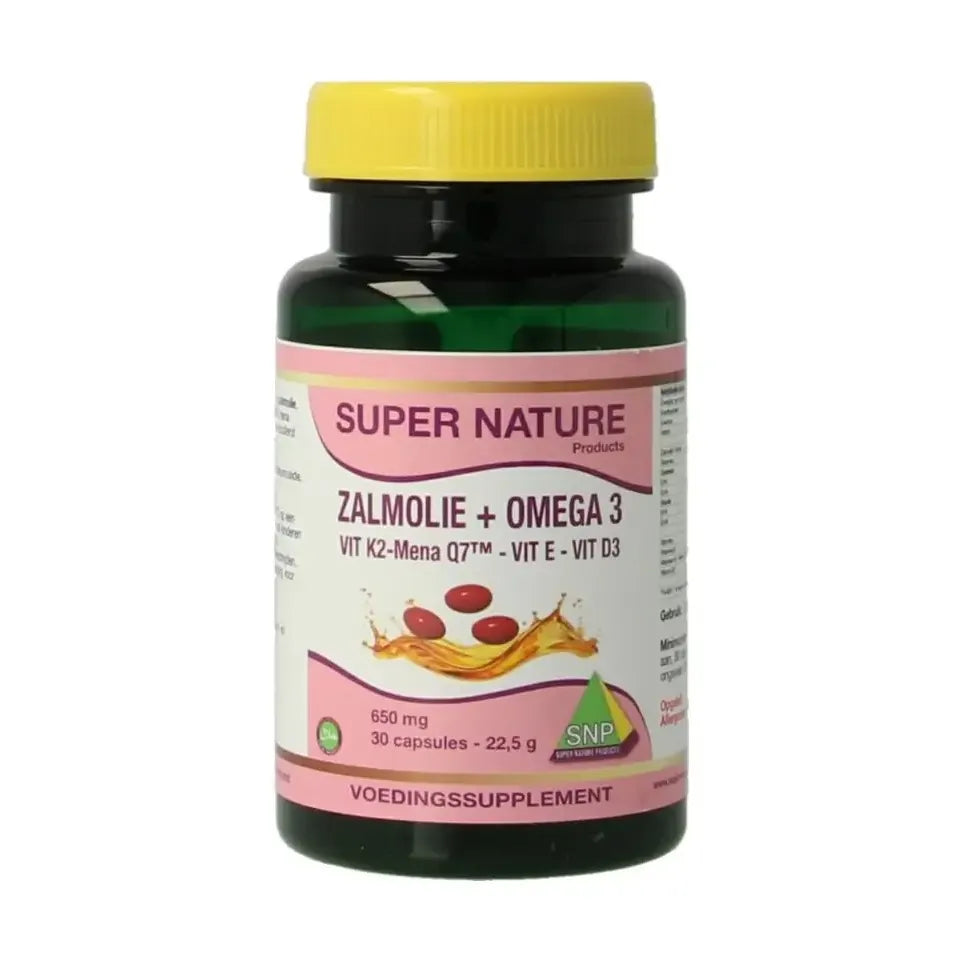 SNP Zalmolie & vit. K2 mena Q7 & vit. D3 & vit. E 30 capsules