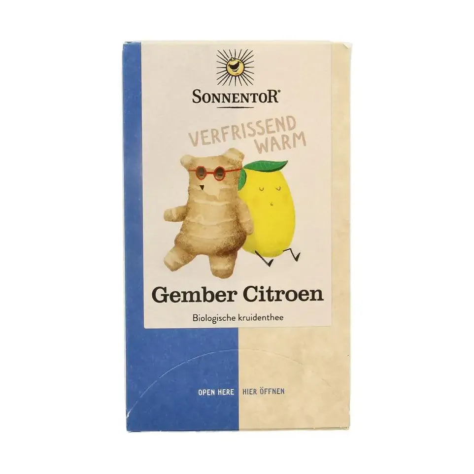 Sonnentor Gember citroen thee 18 zakjes