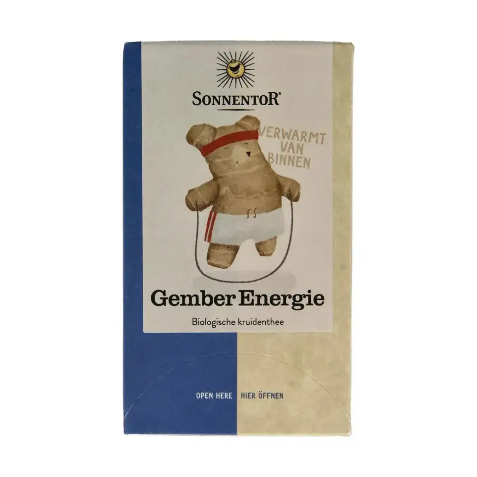 Sonnentor Gember energie thee 18 zakjes