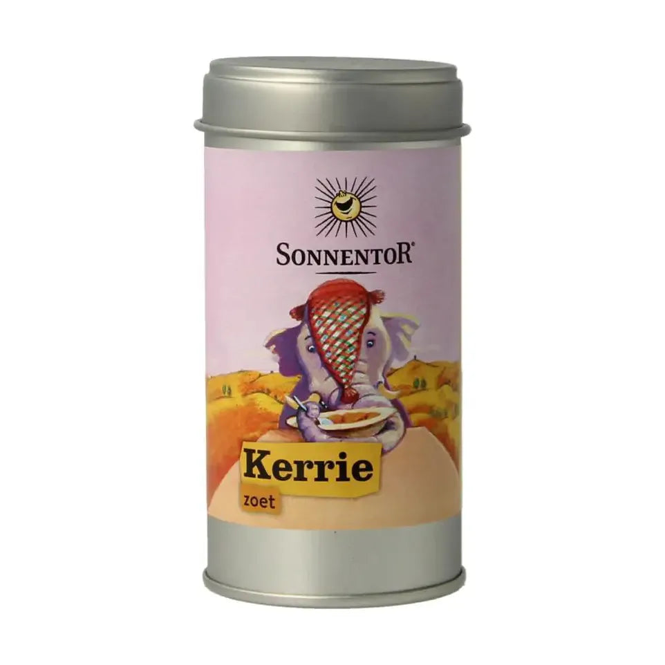 Sonnentor Curry mild metalen bus 45 gram