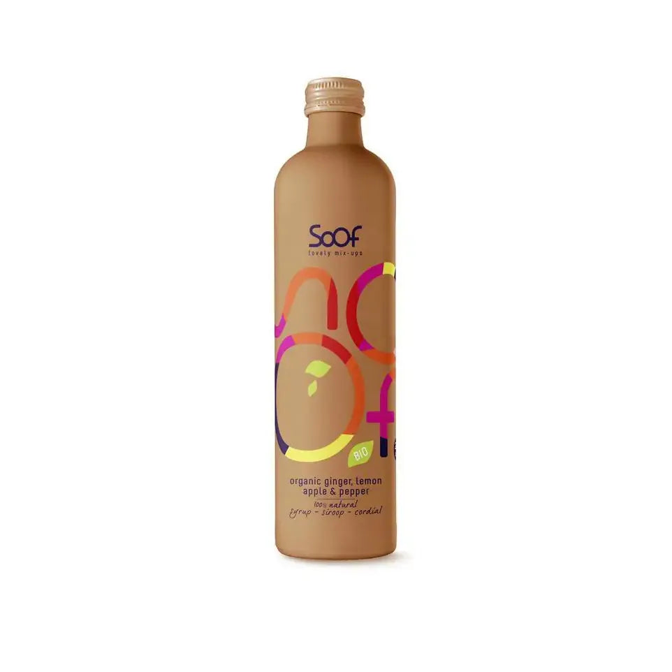 Soof Drinks Siroop gember peper limoen appel bio 340 ml