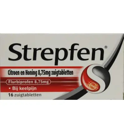 Strepfen Citroen & honing 16 zuigtabletten