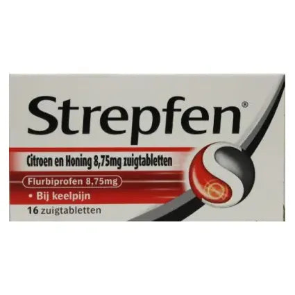 Strepfen Citroen & honing 16 zuigtabletten