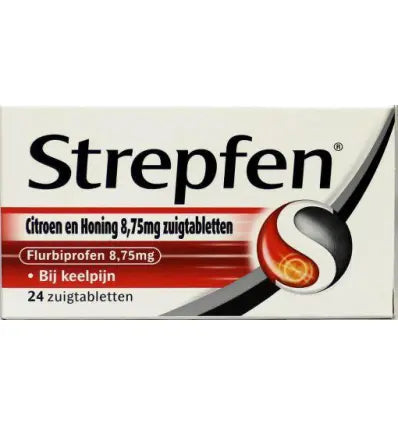 Strepfen Citroen & honing 24 zuigtabletten
