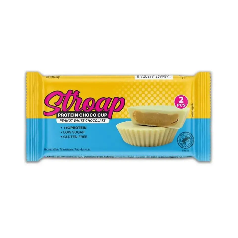 Stroap Protein choco cup peanut white chocolate 42 gram