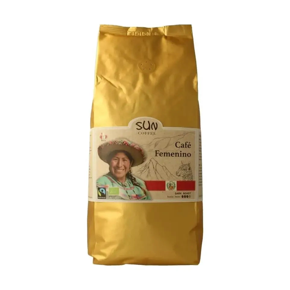 Sun Coffee Cafe femenino bonen dark roast 1 kg