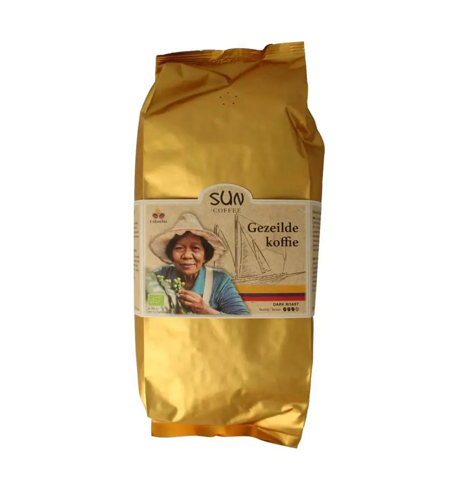Sun Coffee Gezeilde koffiebonen dark roast 1 kg