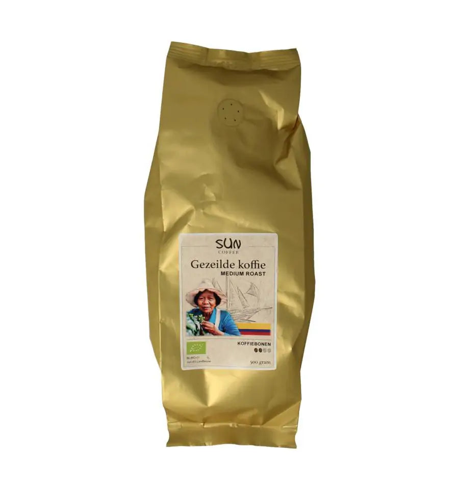 Sun Coffee Gezeilde koffiebonen medium roast 500 gram